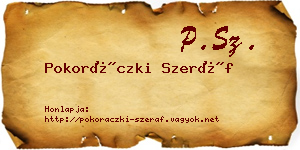 Pokoráczki Szeráf névjegykártya